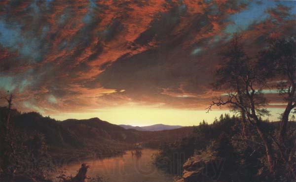 Frederic E.Church Twilight in the Wilderness Norge oil painting art